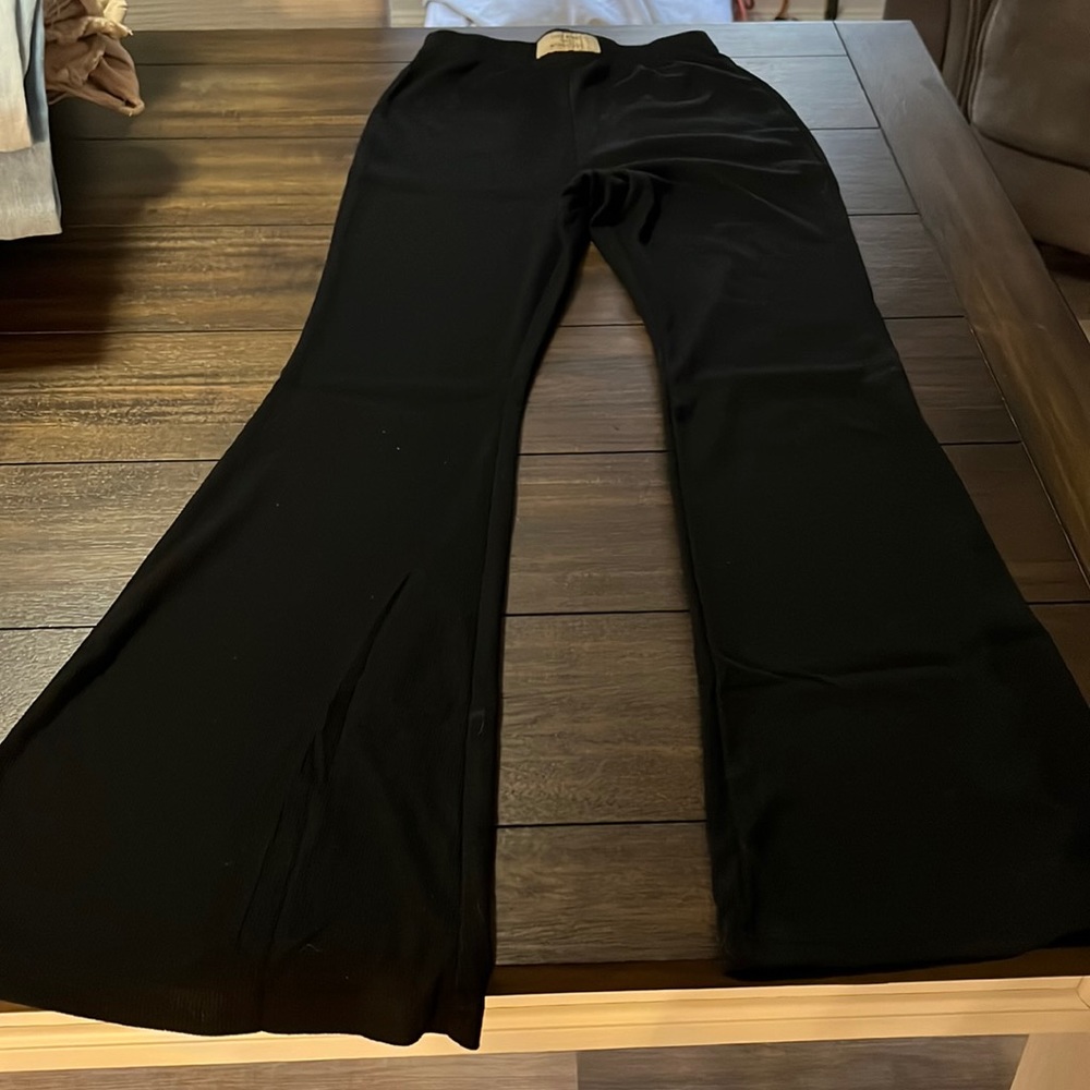 Black XS SHEIN Wide leg legging NWOT